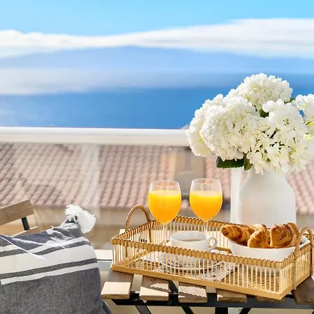 Townhouse House - Relax, Panoramic Sea View And Pool Area Nyaraló Puerto de Santiago